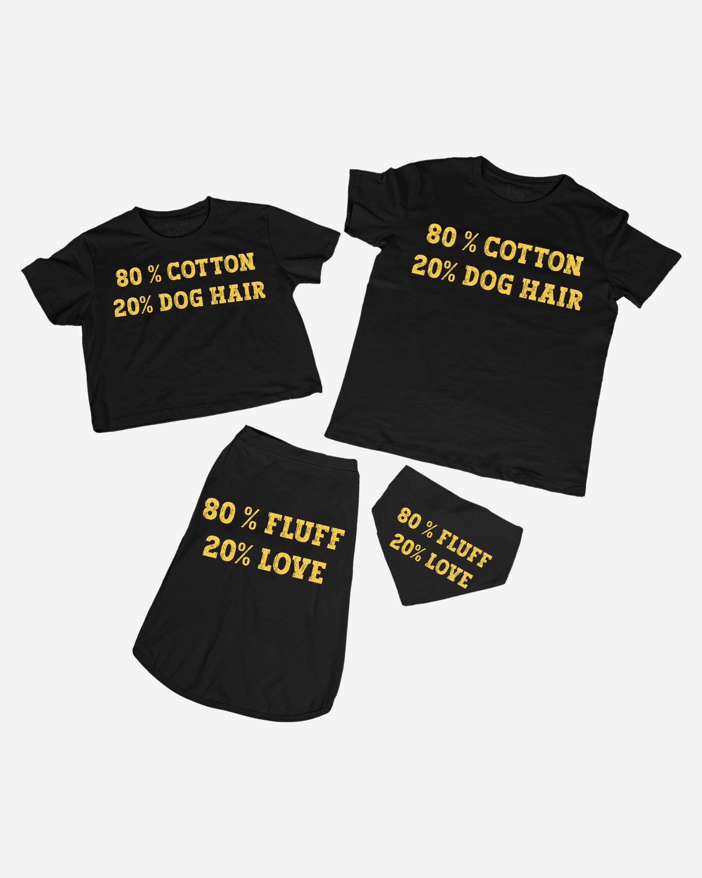 80% Cotton 20% Dog Hair