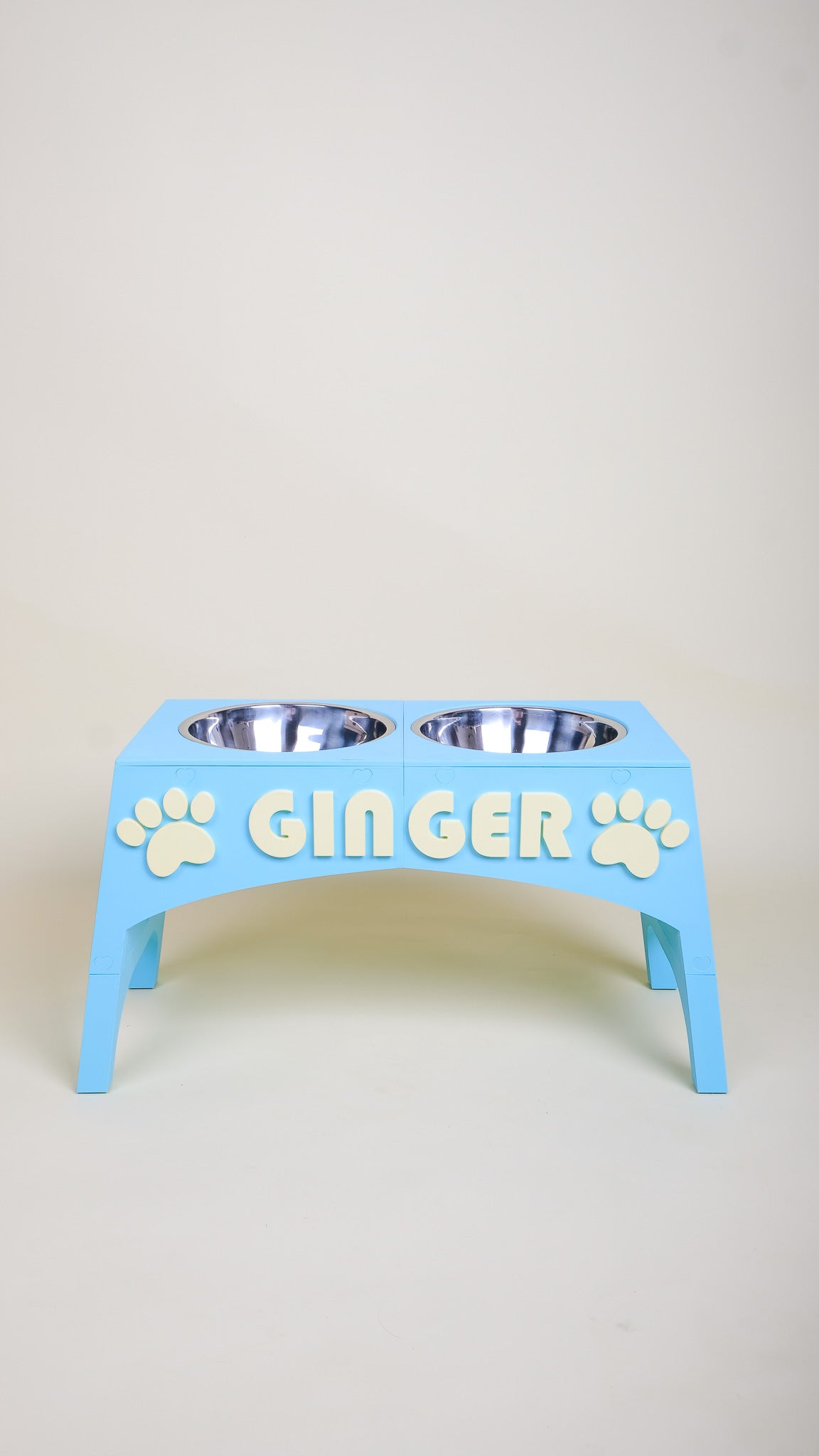 Personalised 3D Printed Pet Bowl Stand Wiggle Smile