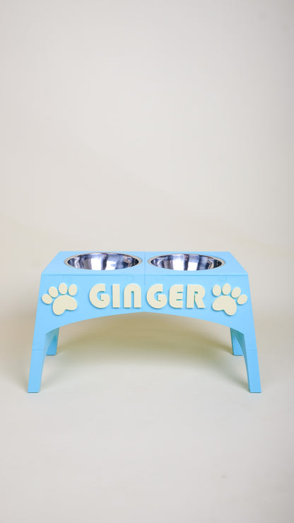 Personalised 3D Printed Pet Bowl Stand